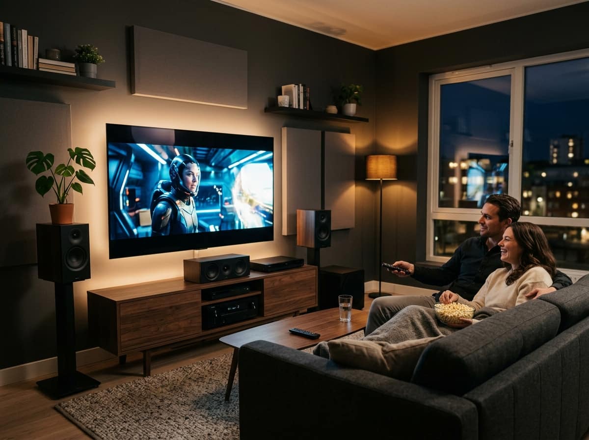 Home cinema para apartamento: como ter som de cinema